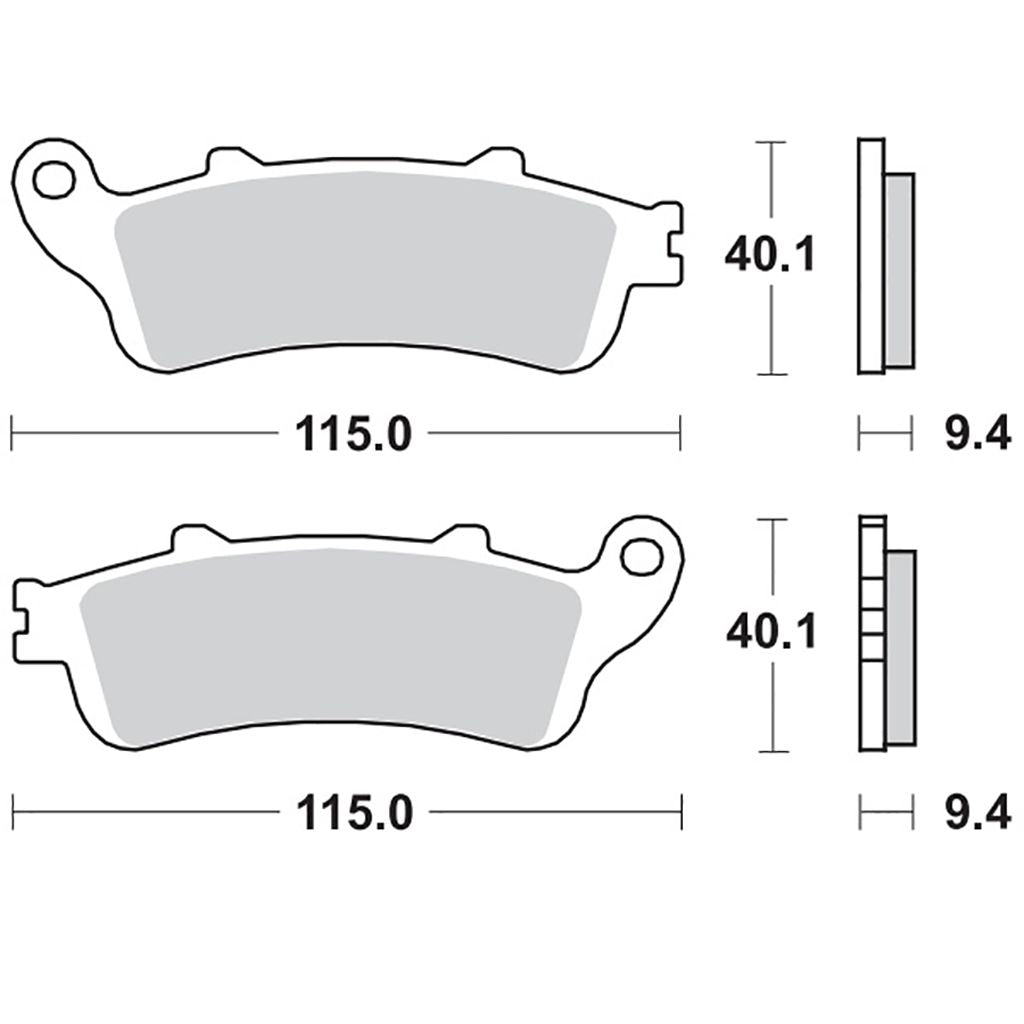 Moto-Master Bremsbelag RoadPRO Sinter hinten MCB693