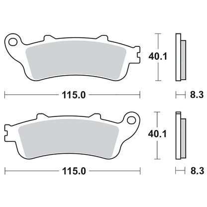 Moto-Master Bremsbelag RoadPRO Sinter hinten MCB705