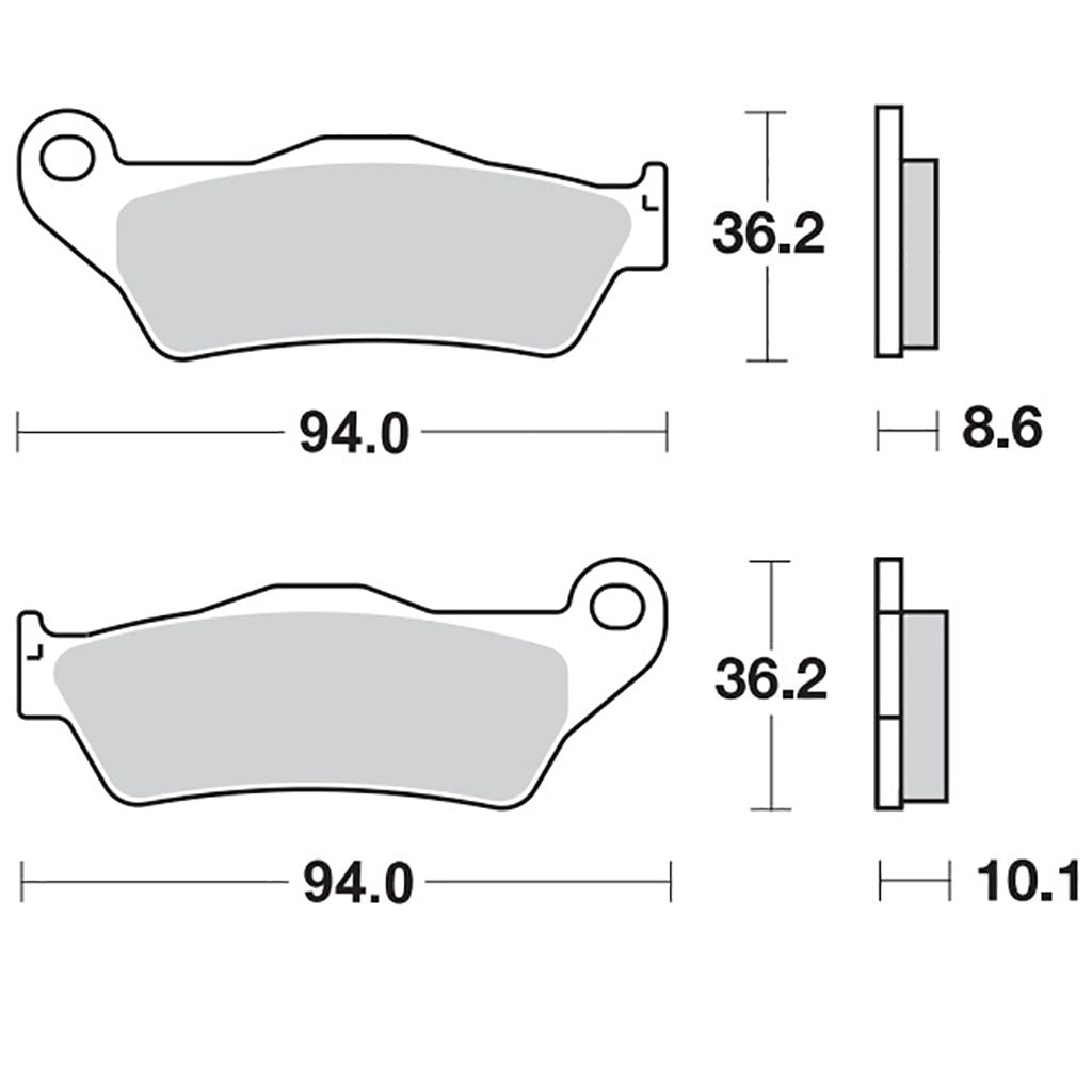 Moto-Master Bremsbelag RoadPRO Ceramic MCB707