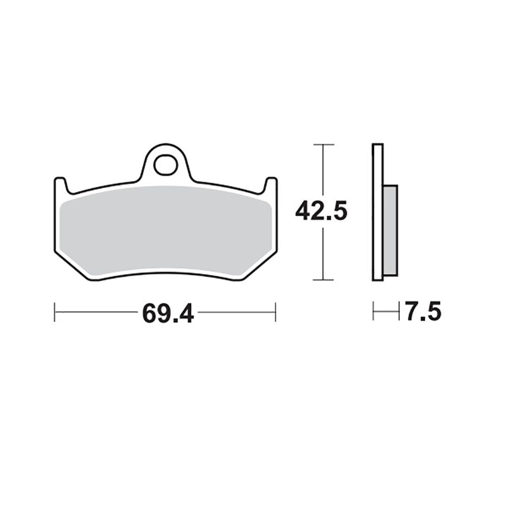 Moto-Master Bremsbelag RoadPRO Sinter hinten MCB797