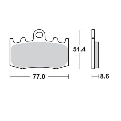 Moto-Master Bremsbelag RoadPRO Ceramic MCB748