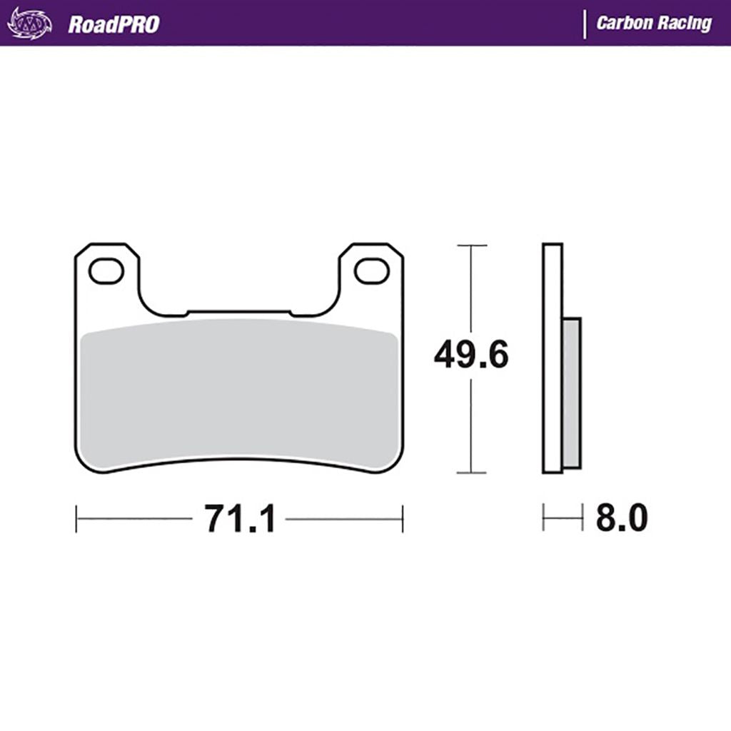 Moto-Master Bremsbelag RoadPRO Carbon Racing ohne ABE (Art. m406306)