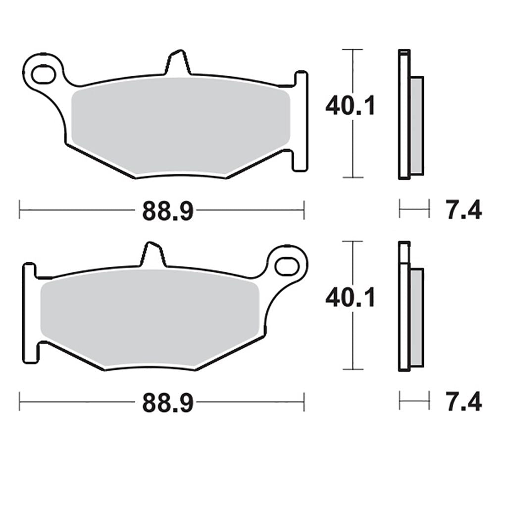 Moto-Master Bremsbelag RoadPRO Sinter hinten MCB783