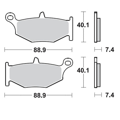 Moto-Master Bremsbelag RoadPRO Sinter hinten MCB783