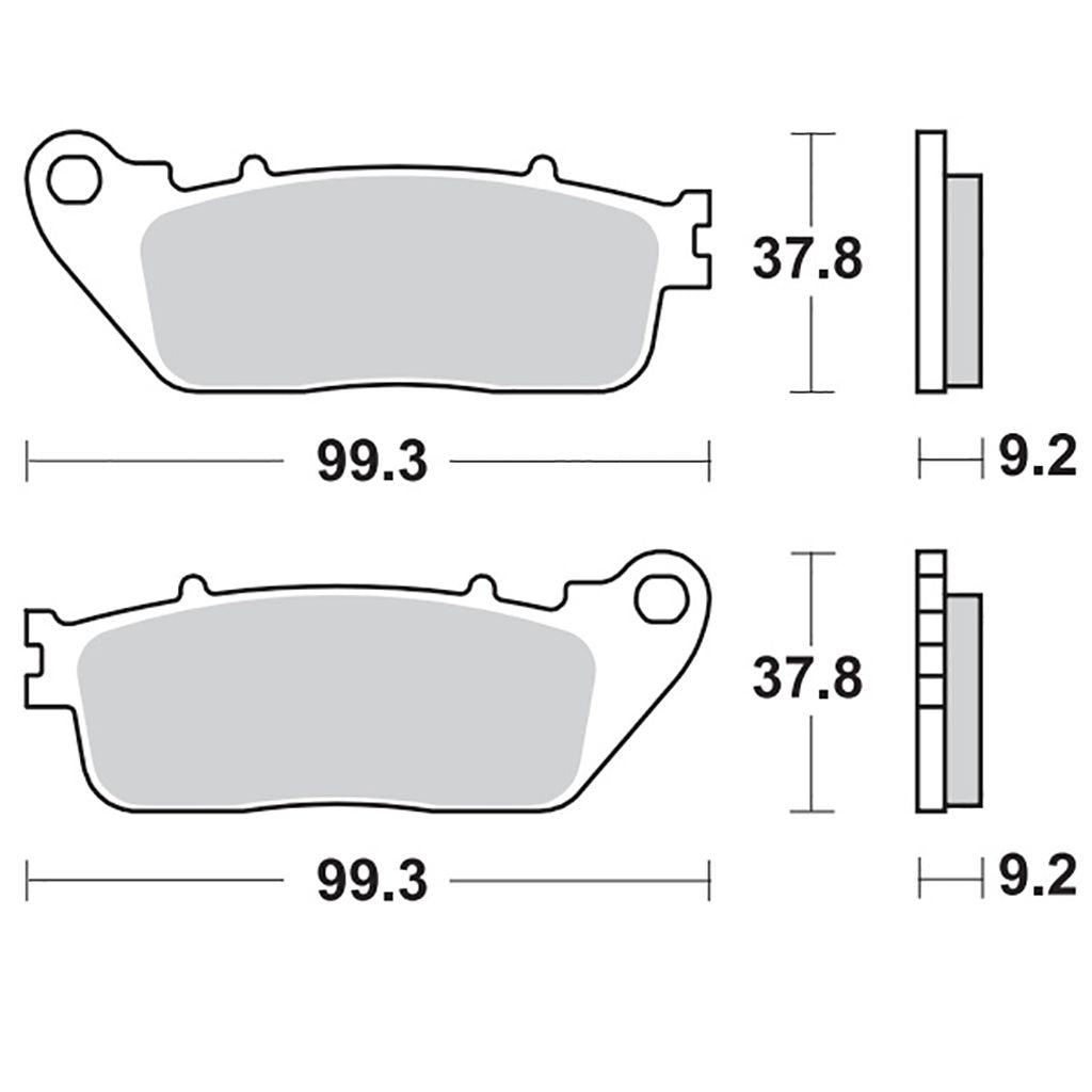 Moto-Master Bremsbelag RoadPRO Sinter hinten MCB817