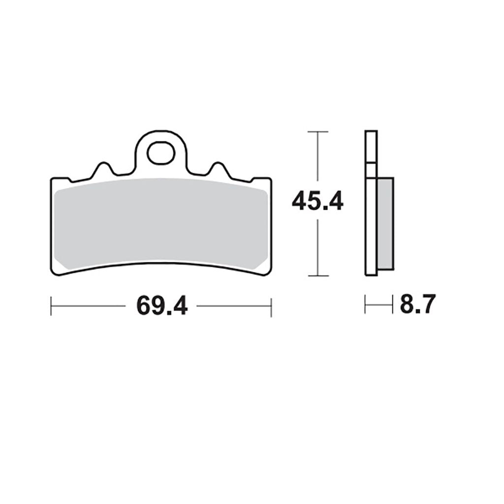 Moto-Master Bremsbelag RoadPRO Sinter vorn MCB834 (Art. m407601)