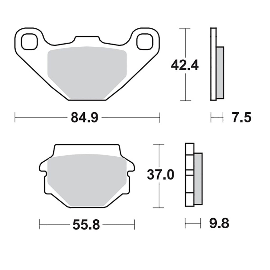 Moto-Master Bremsbelag RoadPRO Ceramic MCB523