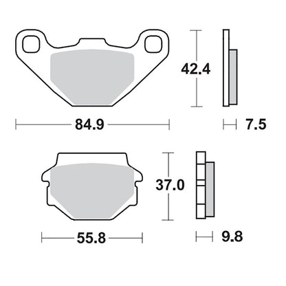 Moto-Master Bremsbelag RoadPRO Ceramic MCB523