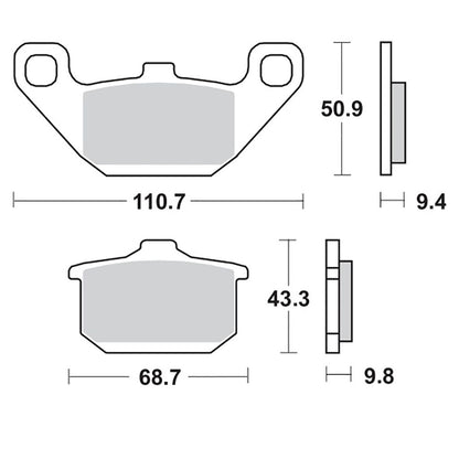 Moto-Master Bremsbelag RoadPRO Ceramic MCB532