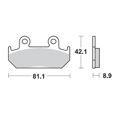 Moto-Master Bremsbelag RoadPRO Ceramic MCB562