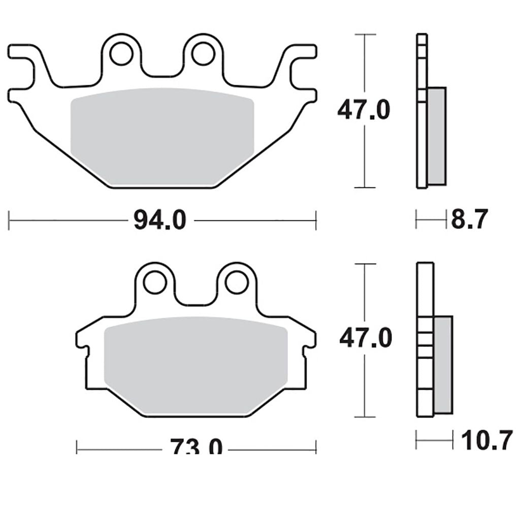 Moto-Master Bremsbelag RoadPRO Ceramic MCB760