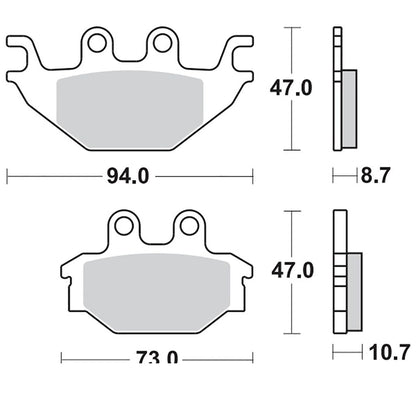 Moto-Master Bremsbelag RoadPRO Ceramic MCB760