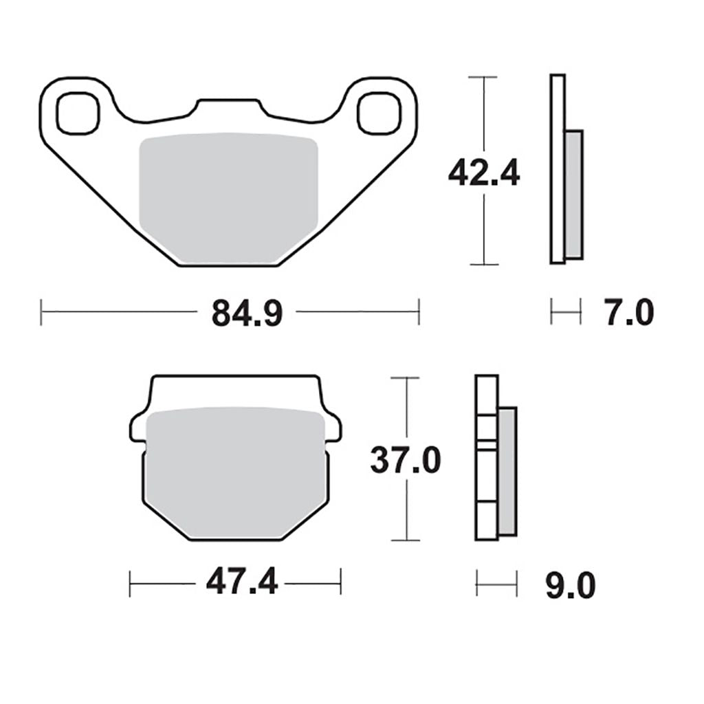 Moto-Master Bremsbelag RoadPRO Ceramic MCB519