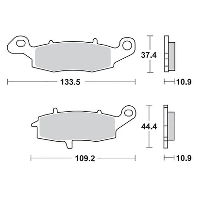 Moto-Master Bremsbelag RoadPRO Ceramic MCB843
