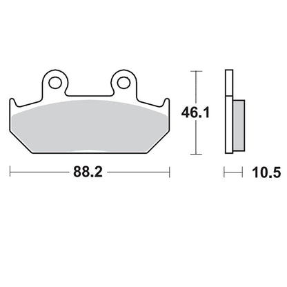 Moto-Master Bremsbelag RoadPRO Ceramic MCB624