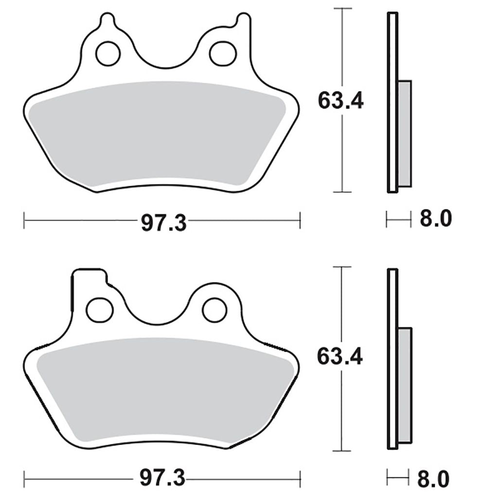 Moto-Master Bremsbelag RoadPRO Sinter hinten MCB777