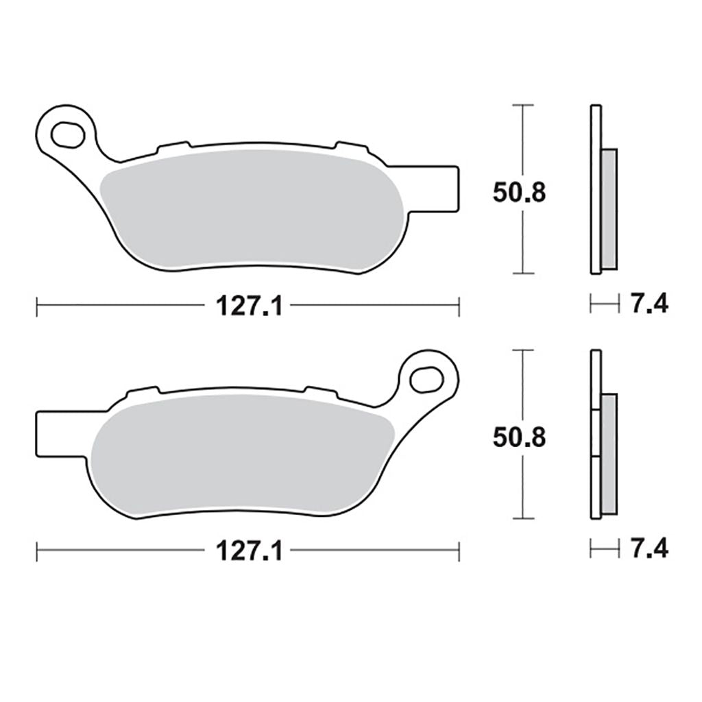 Moto-Master Bremsbelag RoadPRO Sinter hinten MCB814