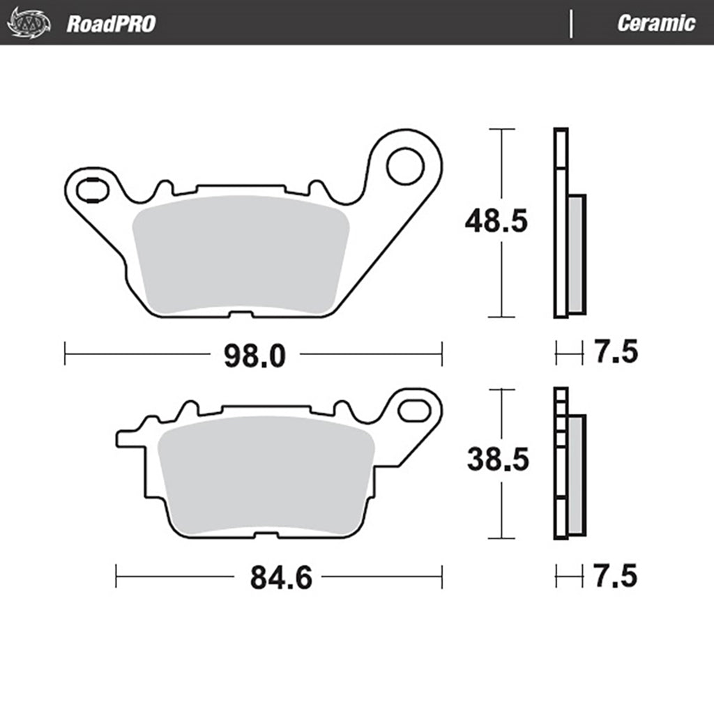 Moto-Master Bremsbelag RoadPRO Ceramic MCB892