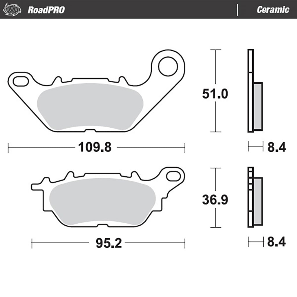 Moto-Master Bremsbelag RoadPRO Ceramic MCB812