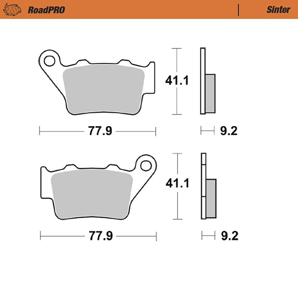 Moto-Master Bremsbelag RoadPRO Scooter (Art. m413403)