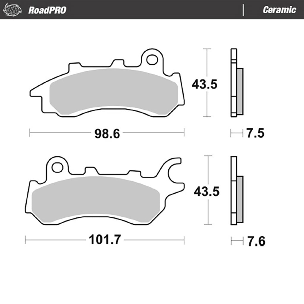Moto-Master Bremsbelag RoadPRO Ceramic MCB895