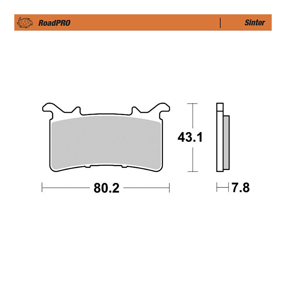 Moto-Master Bremsbelag RoadPRO Sinter vorne (Art. m414301)