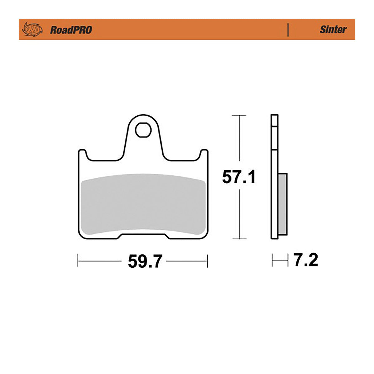Moto-Master Bremsbelag RoadPRO Sinter hinten (Art. m414402)