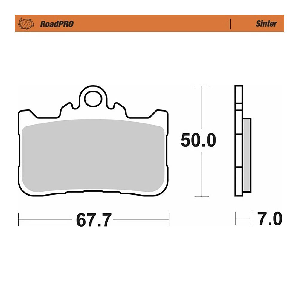 Moto-Master Bremsbelag RoadPRO Sinter vorne (Art. m415101)