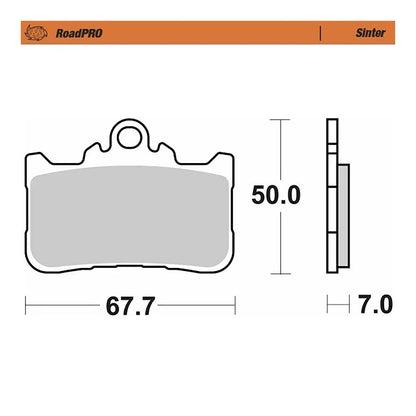 Moto-Master Bremsbelag RoadPRO Sinter vorne (Art. m415101)