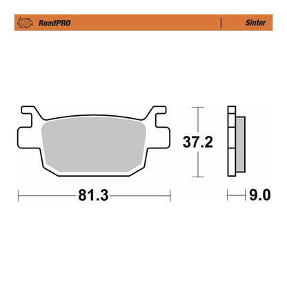 Moto-Master Bremsbelag RoadPRO Sinter hinten (Art. m415502)
