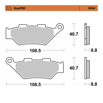 Moto-Master Bremsbelag RoadPRO Sinter vorne (Art. m415601)