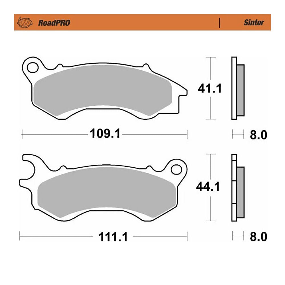 Moto-Master Bremsbelag RoadPRO Scooter (Art. m415903)