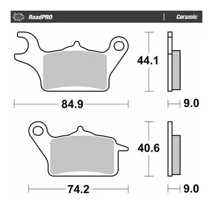 Moto-Master Bremsbelag RoadPRO Ceramic (Art. m416204)