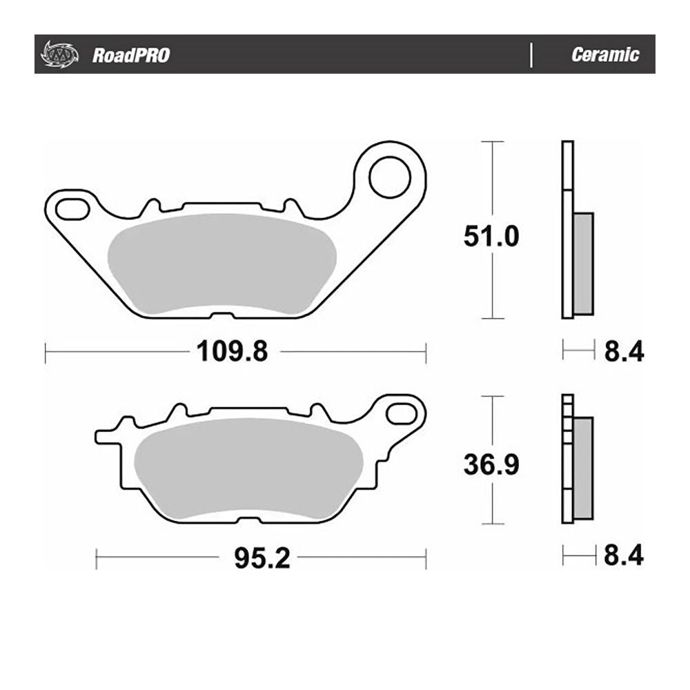 Moto-Master Bremsbelag RoadPRO Ceramic (Art. m416304)