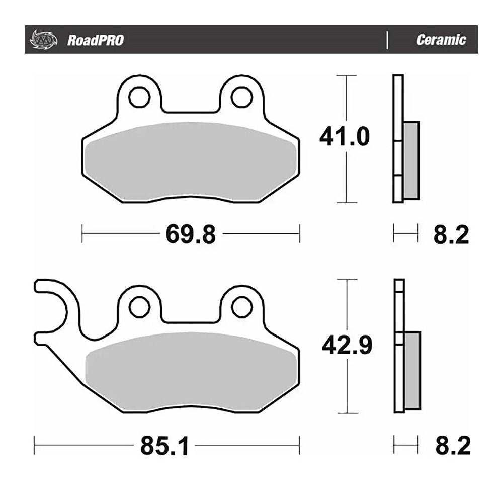 Moto-Master Bremsbelag RoadPRO Ceramic (Art. m416504)