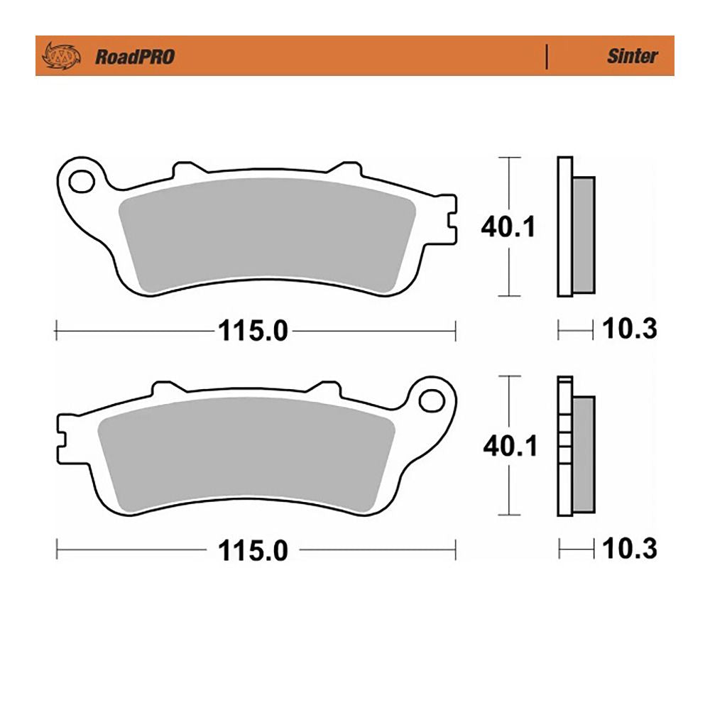 Moto-Master Bremsbelag RoadPRO Sinter hinten (Art. m416602)