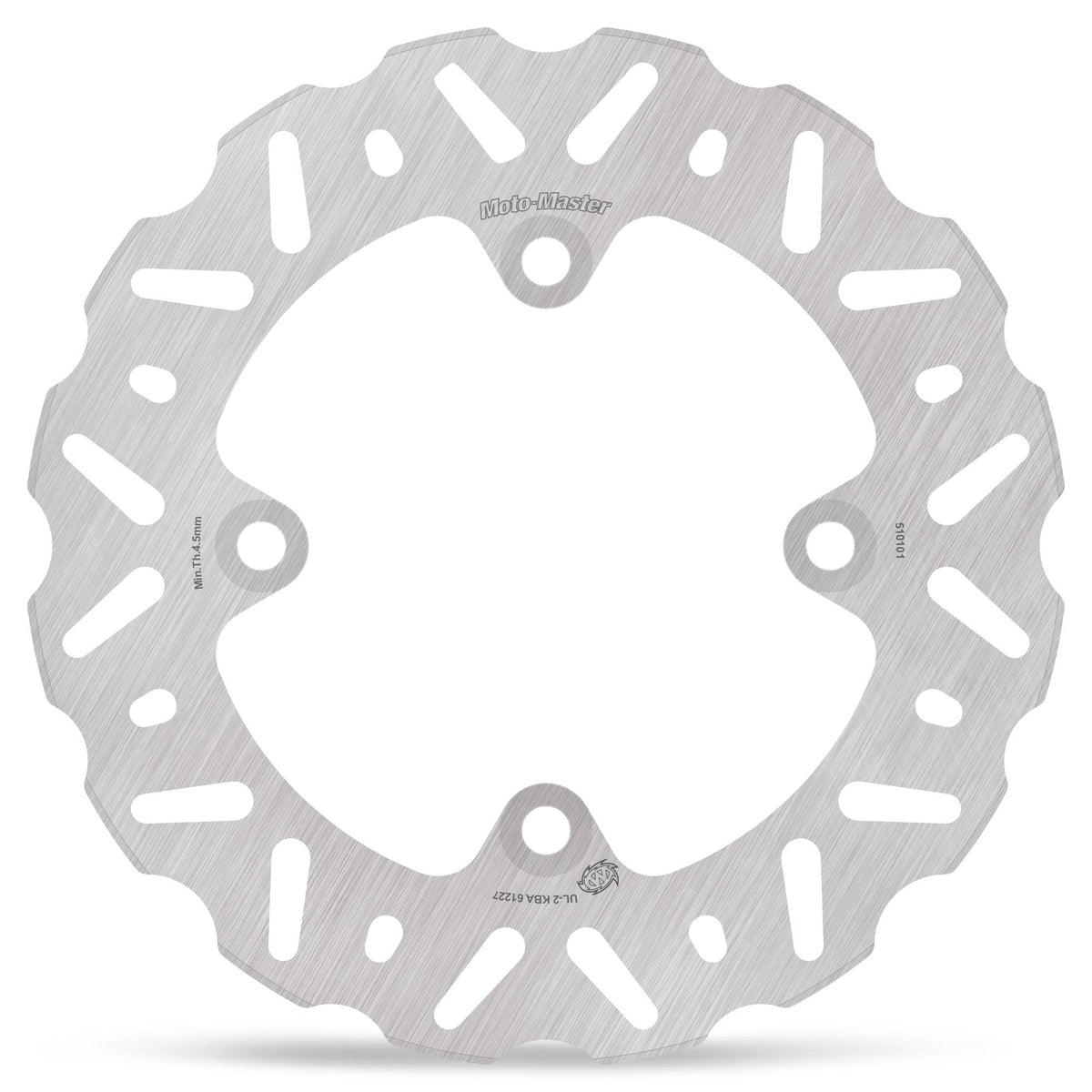 Moto-Master Bremsscheibe Nitro Road hinten starr mit ABE Ø 220 mm | LK 120 mm | 4 Loch | 5,0 mm stark
