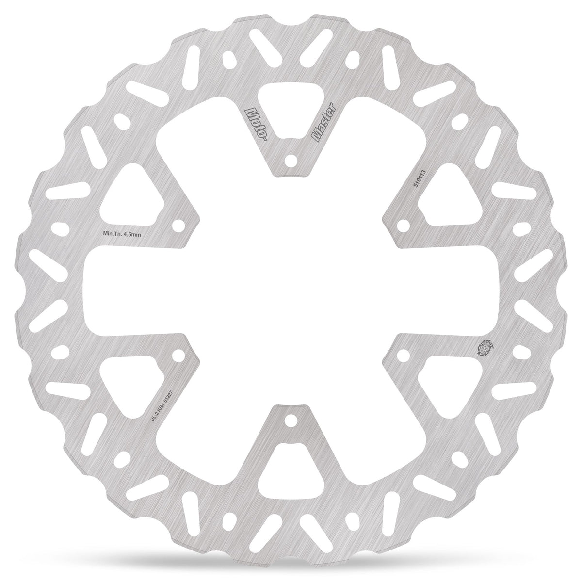 Moto-Master Bremsscheibe Nitro Road hinten starr mit ABE Ø 267 mm | LK 125 mm | 6 Loch | 5,0 mm stark
