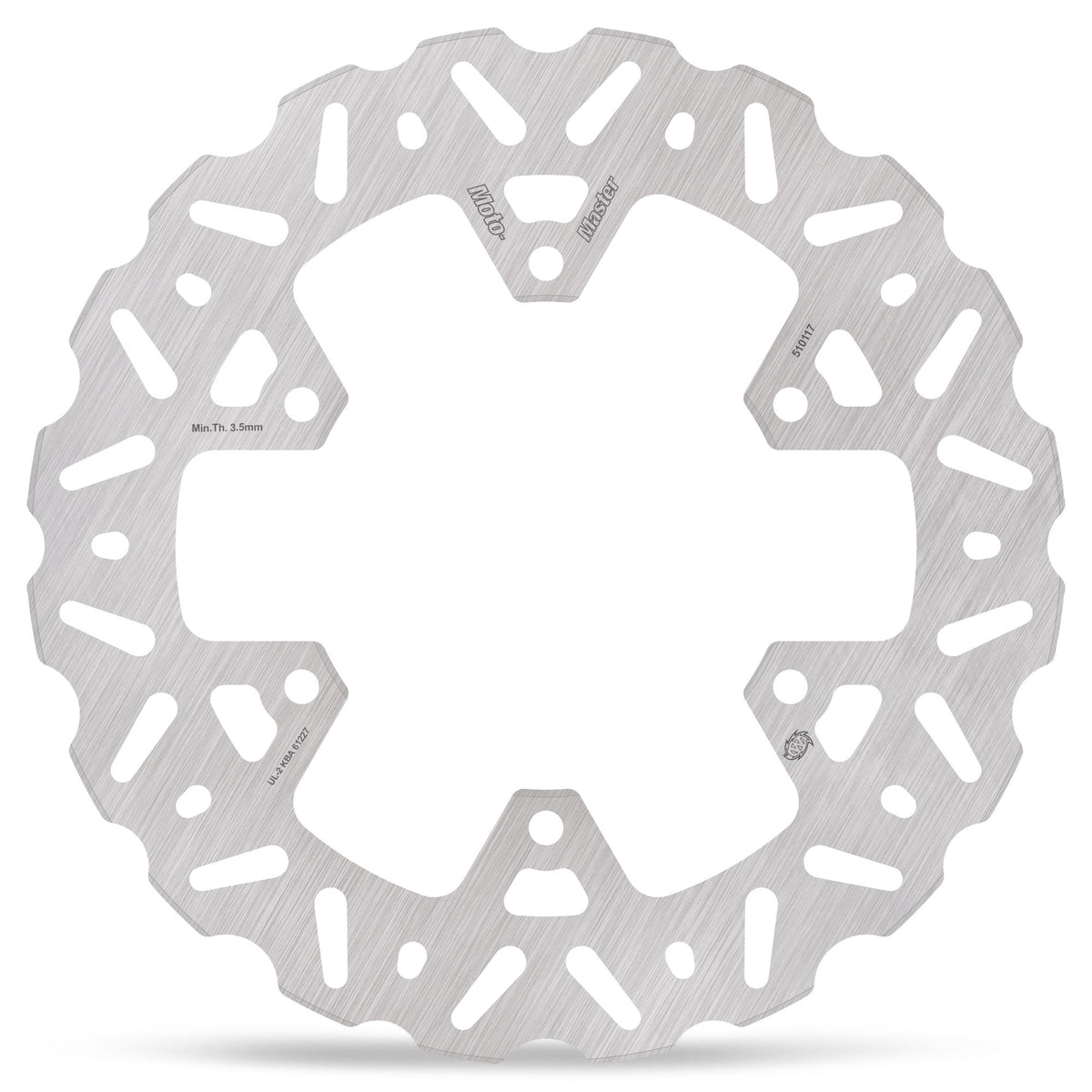 Moto-Master Bremsscheibe Nitro Road hinten starr mit ABE Ø 245 mm | LK 133 mm | 6 Loch | 4,0 mm stark