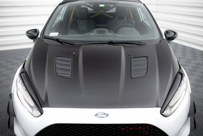Motorhauben Luftschlitze passend für Ford Fiesta ST Mk7 FL schwarz Hochglanz
