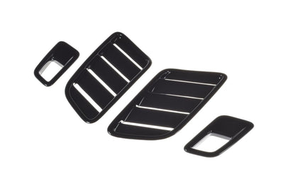 Motorhauben Luftschlitze passend für Ford Focus ST-Line / ST Mk4 schwarz Hochglanz