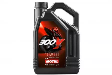 Motoröl Motul 300V Road Racing 4T 15W50 synthetisch 4l - 104129