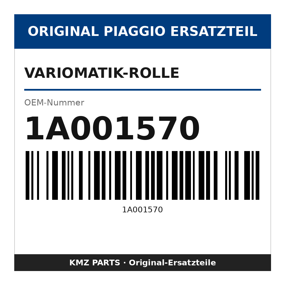 Piaggio Variomatik-Rolle 1A001570