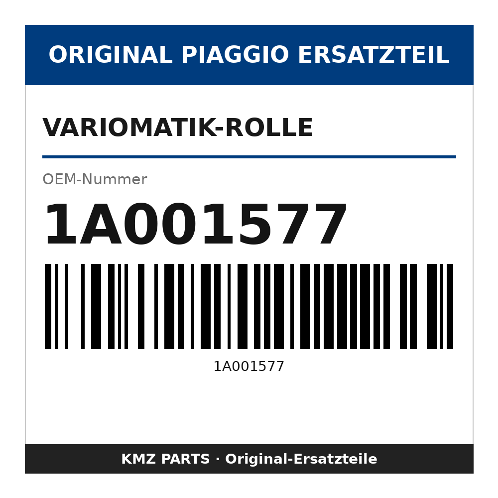 Piaggio Variomatik-Rolle 1A001577