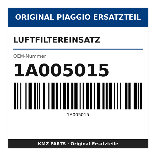 Piaggio Luftfiltereinsatz 1A005015