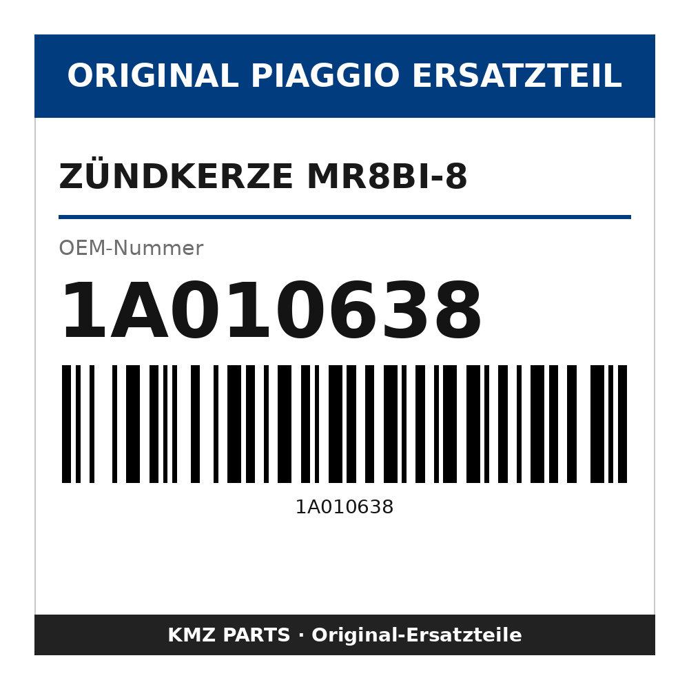 Piaggio Zündkerze MR8BI-8 1A010638