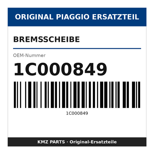 Piaggio Bremsscheibe 1C000849