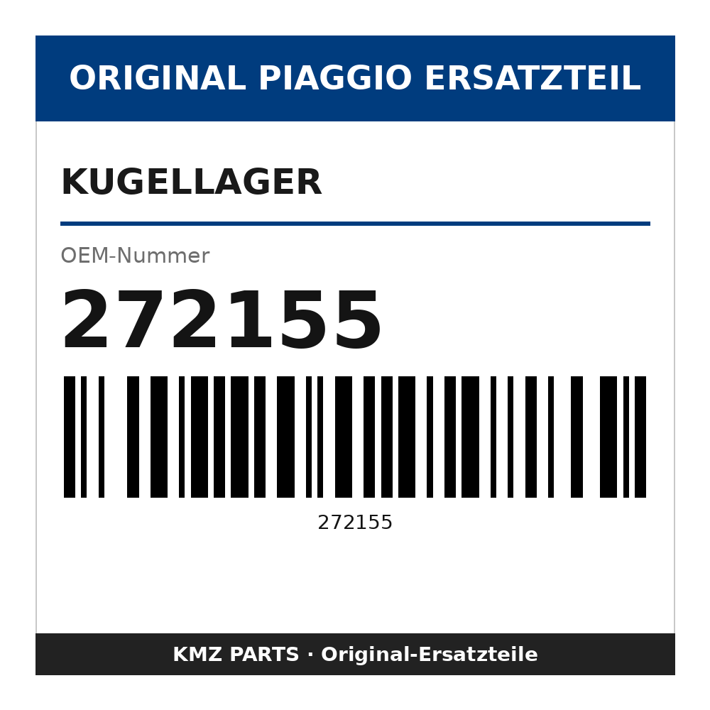 Piaggio Kugellager 272155