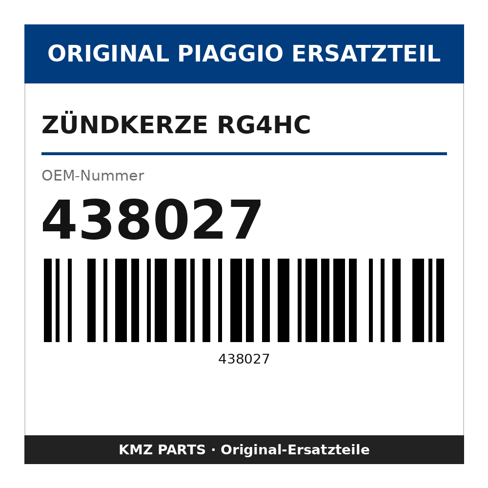 Piaggio Zündkerze RG4HC 438027