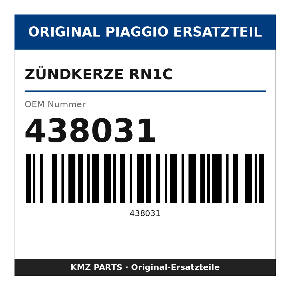 Piaggio Zündkerze RN1C 438031